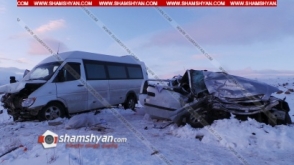 Սյունիքում բախվել են Opel-ն ու Mercedes Sprinter-ը. կա 1 զոհ, 15 վիրավոր