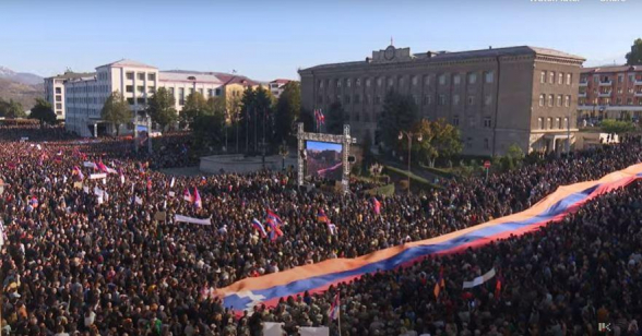 На площади Возрождения в Степанакерте пройдет общенациональный митинг