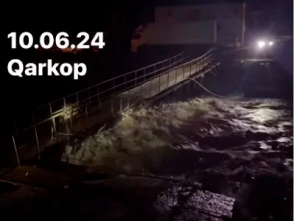 Գիշերը Դեբեդը քշել տարել է մի քանի օր առաջ վերականգնված Քարկոպի հետիոտն կամուրջը (տեսանյութ)